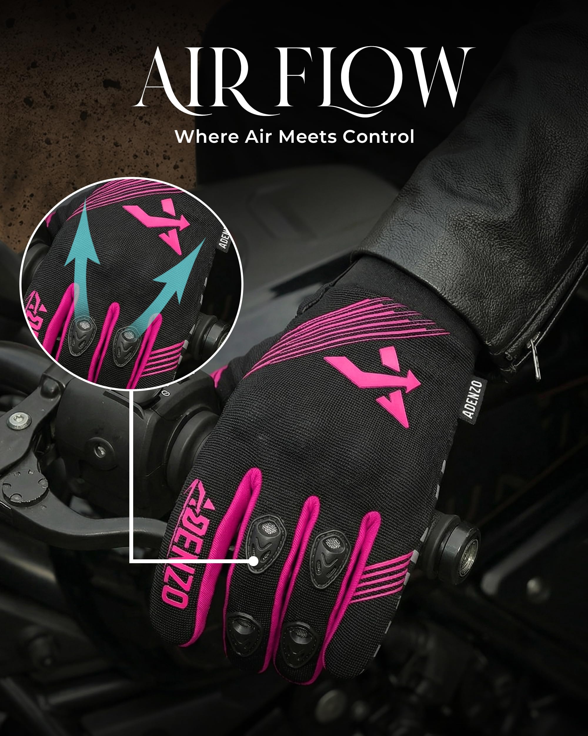 Motorcycle Gloves for Men & Women-Knuckle Protection