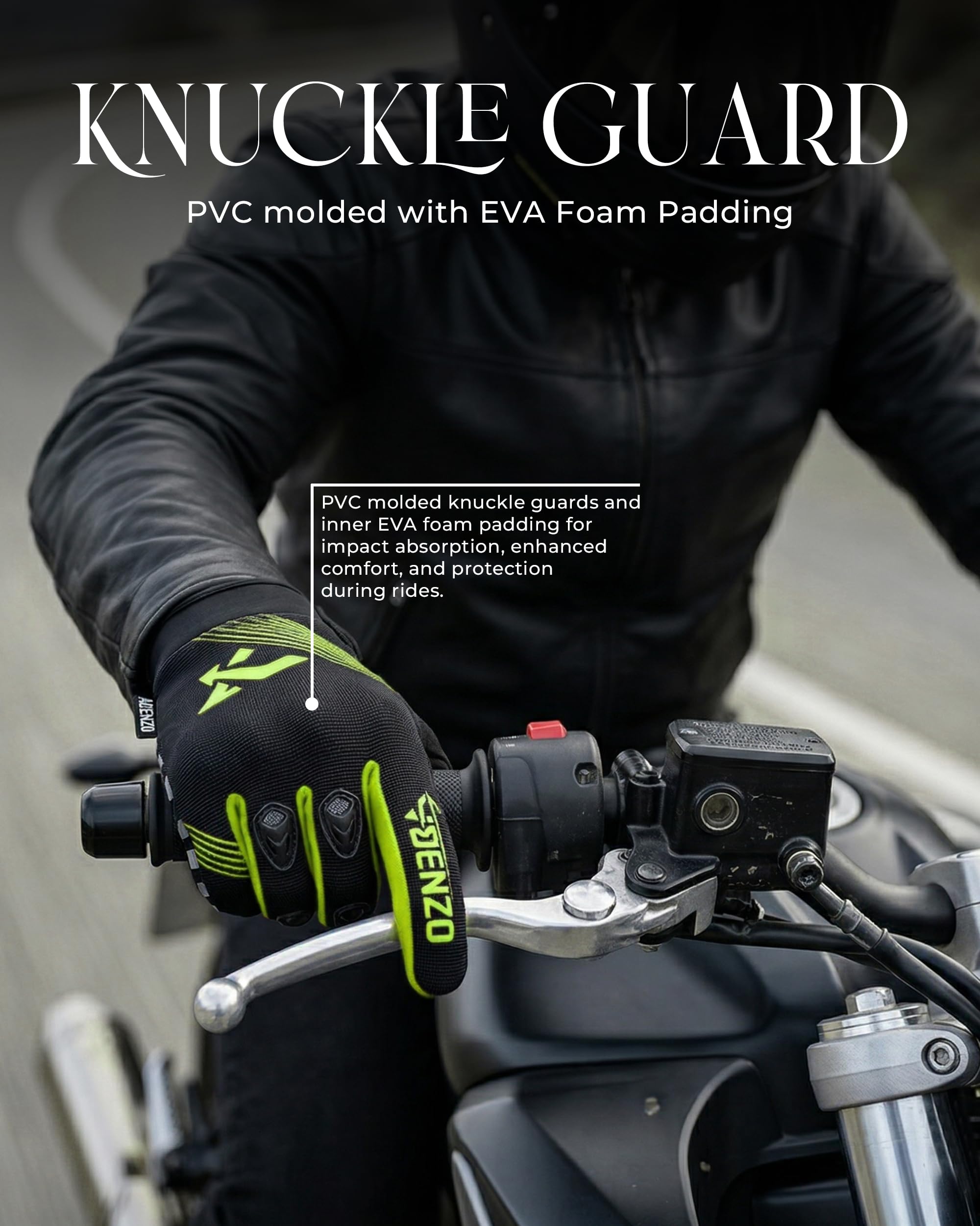 Motorcycle Gloves for Men & Women-Knuckle Protection