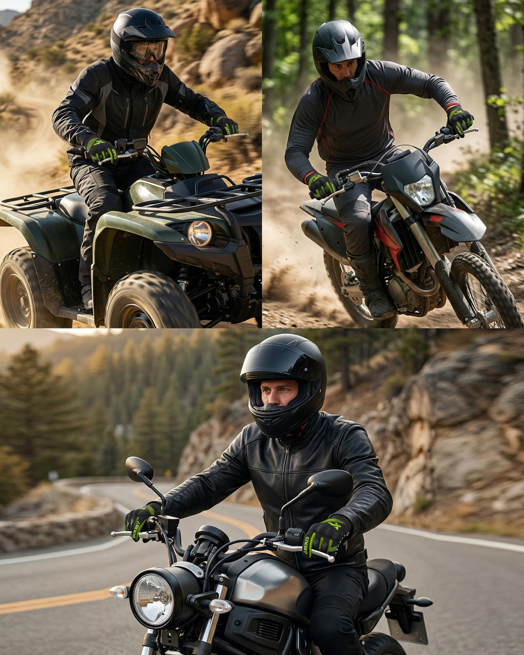 Motorcycle Gloves for Men & Women-Knuckle Protection