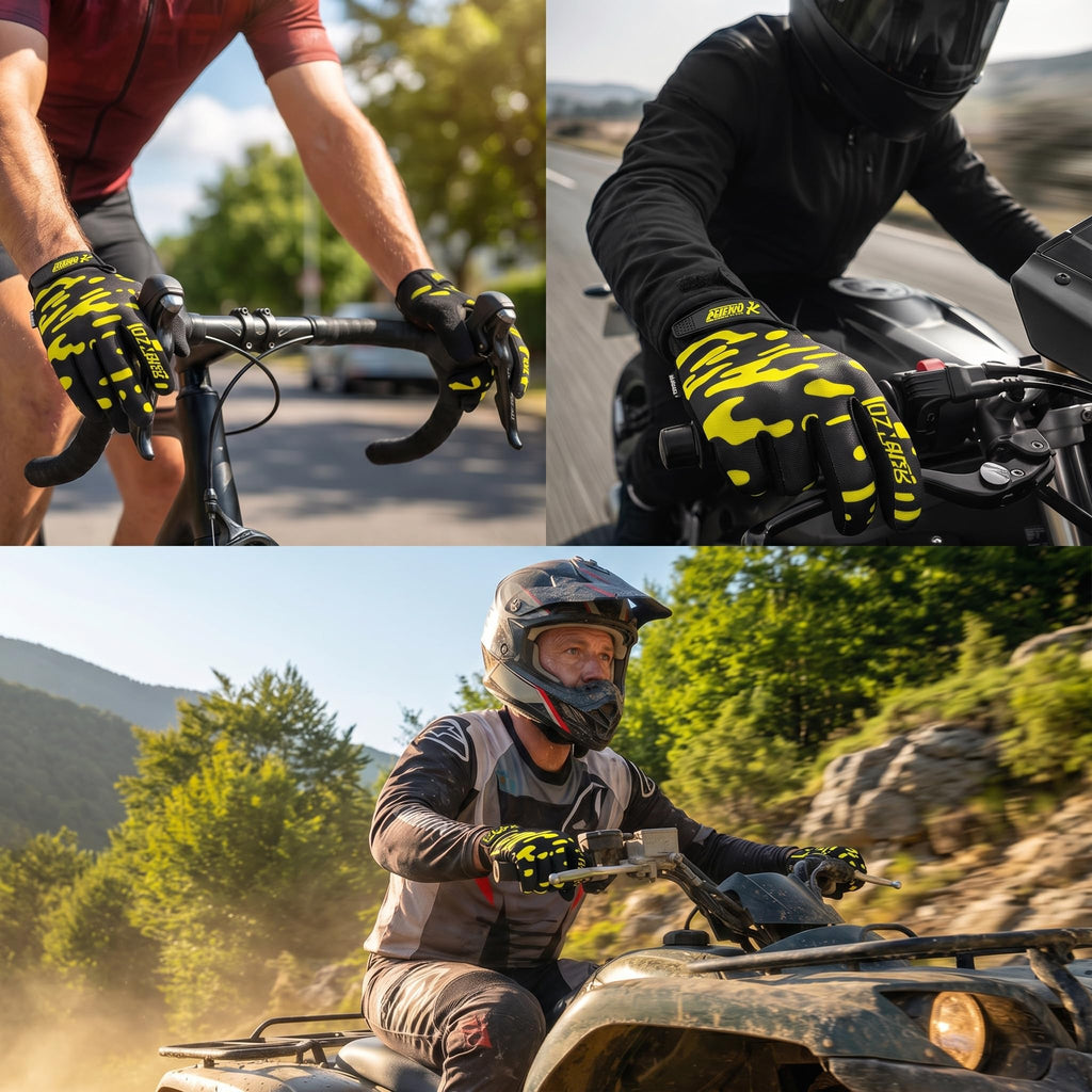 Off-Road Motorcycle Gloves for Men & Women–Yellow-Dirt Bike