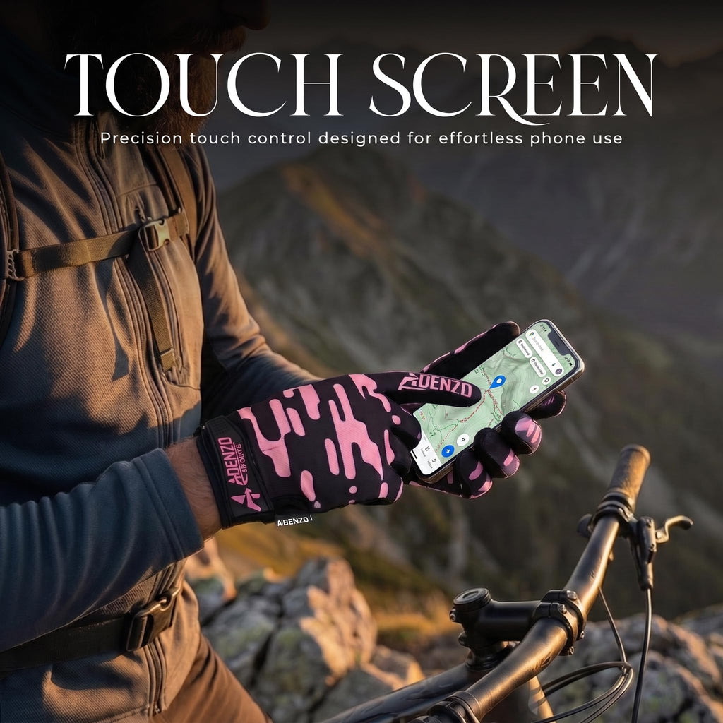 Off-Road Motorcycle Gloves for Men & Women–PINK-Dirt Bike
