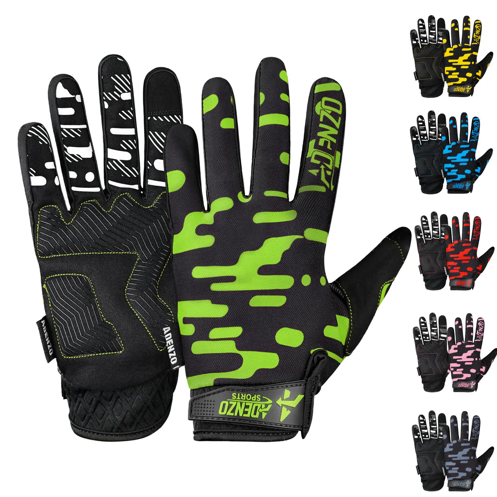 Off-Road Motorcycle Gloves for Men & Women-GREEN-Dirt Bike