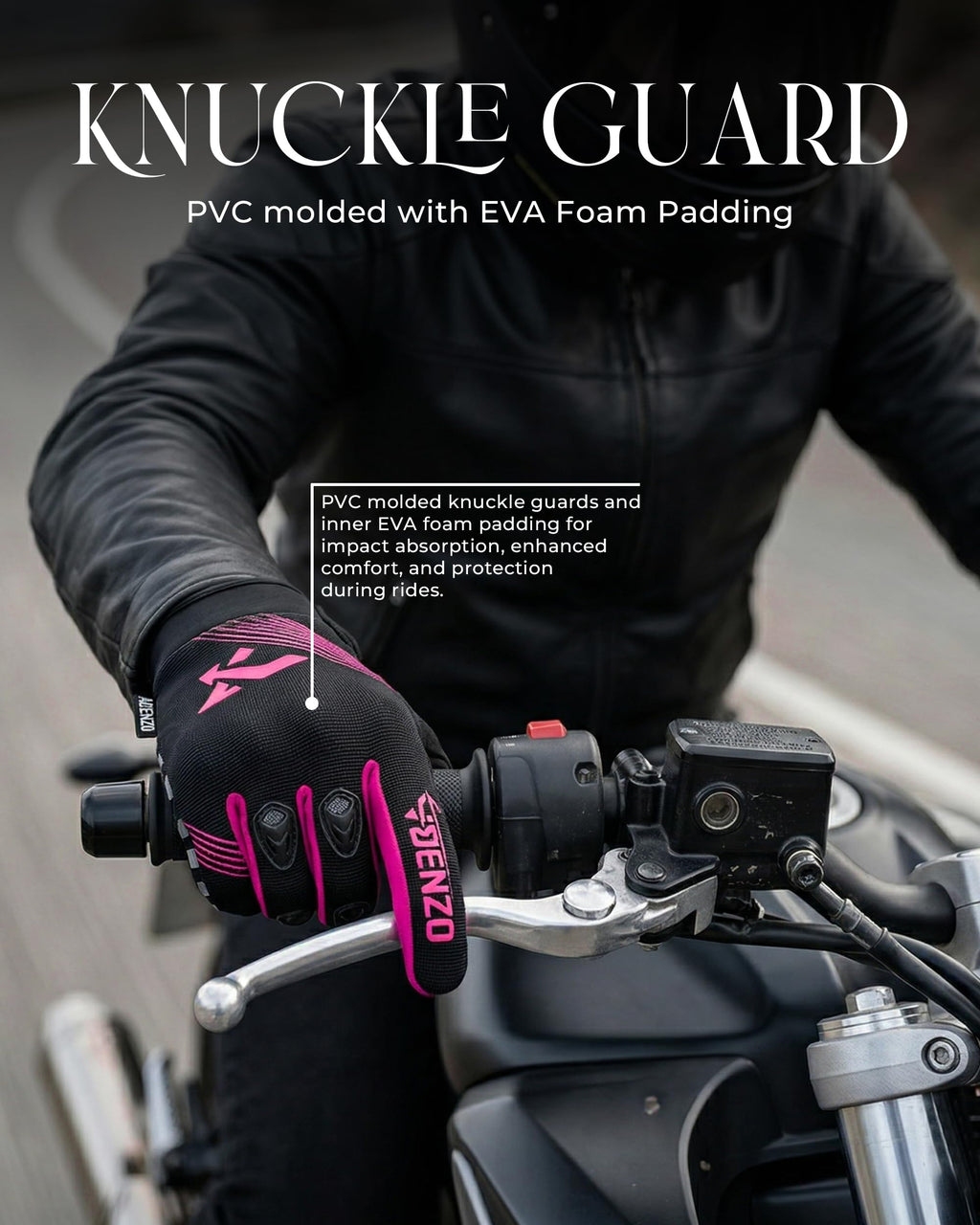 Motorcycle Gloves for Men & Women-Knuckle Protection