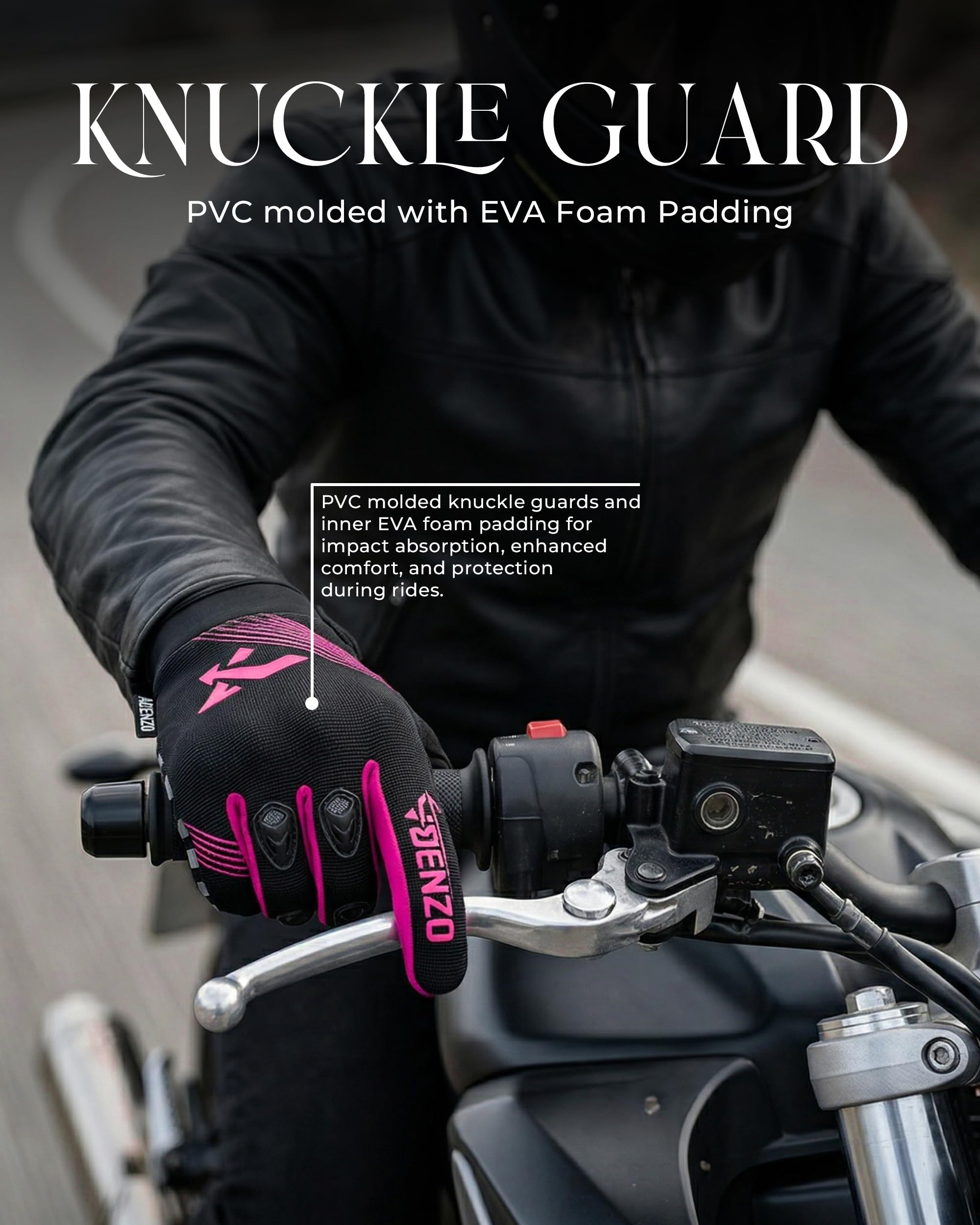 Motorcycle Gloves for Men & Women-Knuckle Protection