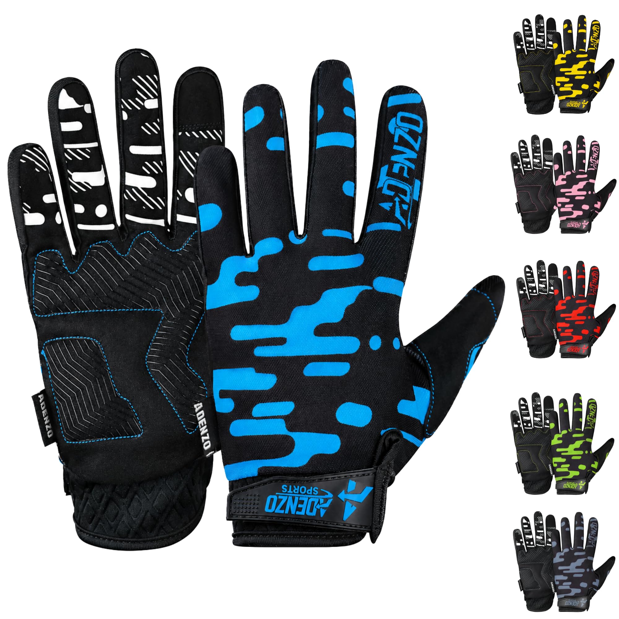 Off-Road Motorcycle Gloves for Men & Women–SKY BLUE-Dirt Bike