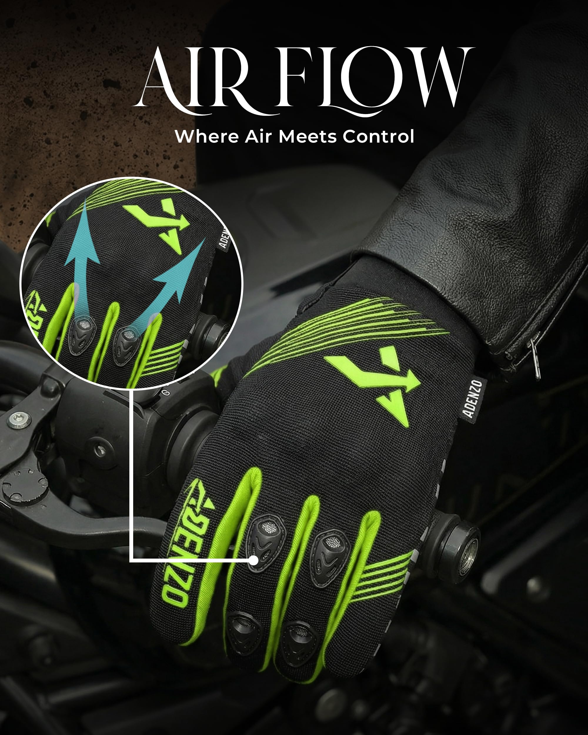 Motorcycle Gloves for Men & Women-Knuckle Protection