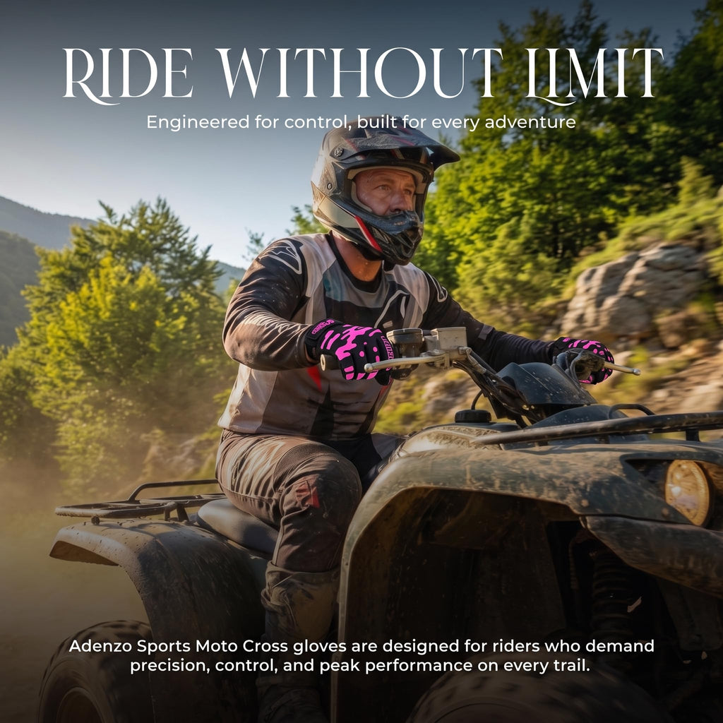 Off-Road Motorcycle Gloves for Men & Women–PINK-Dirt Bike