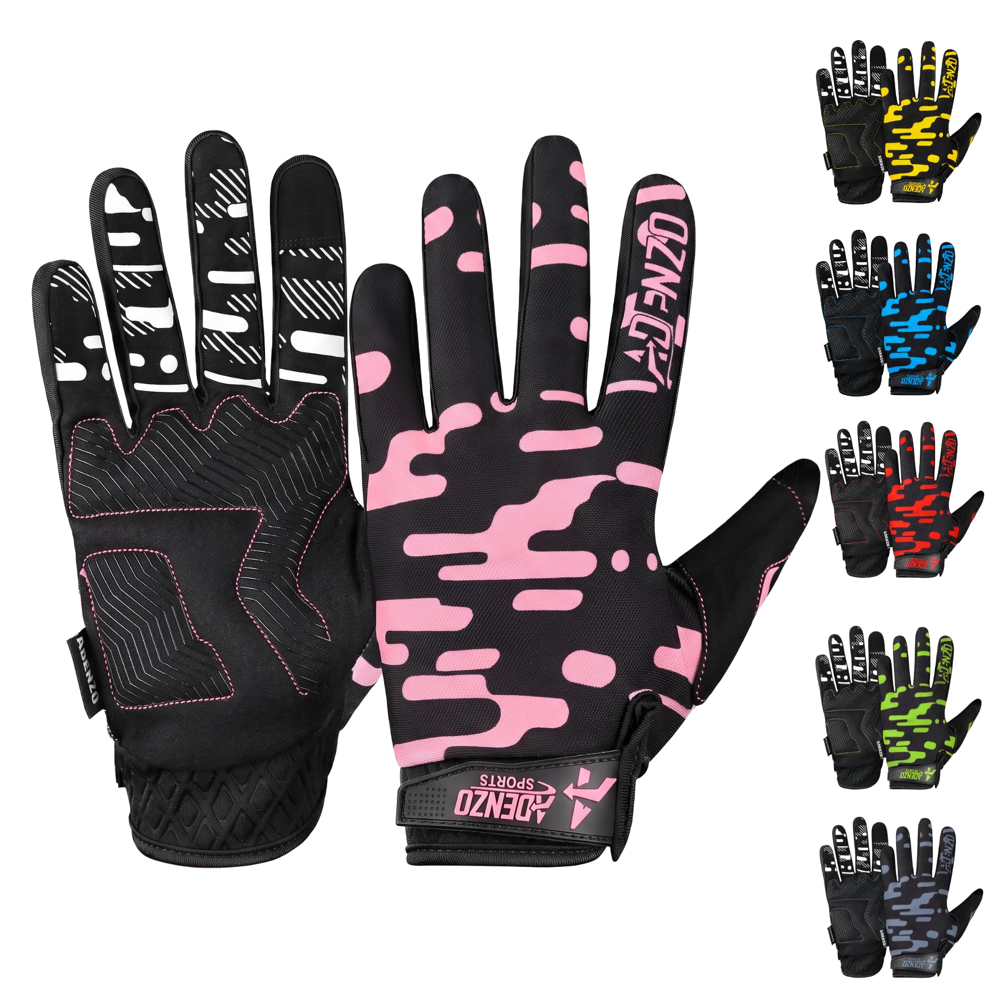 Off-Road Motorcycle Gloves for Men & Women–PINK-Dirt Bike