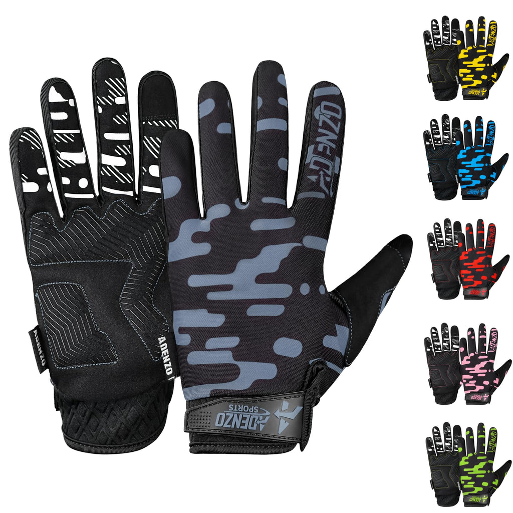 Off-Road Motorcycle Gloves for Men & Women-GREY-Dirt Bike