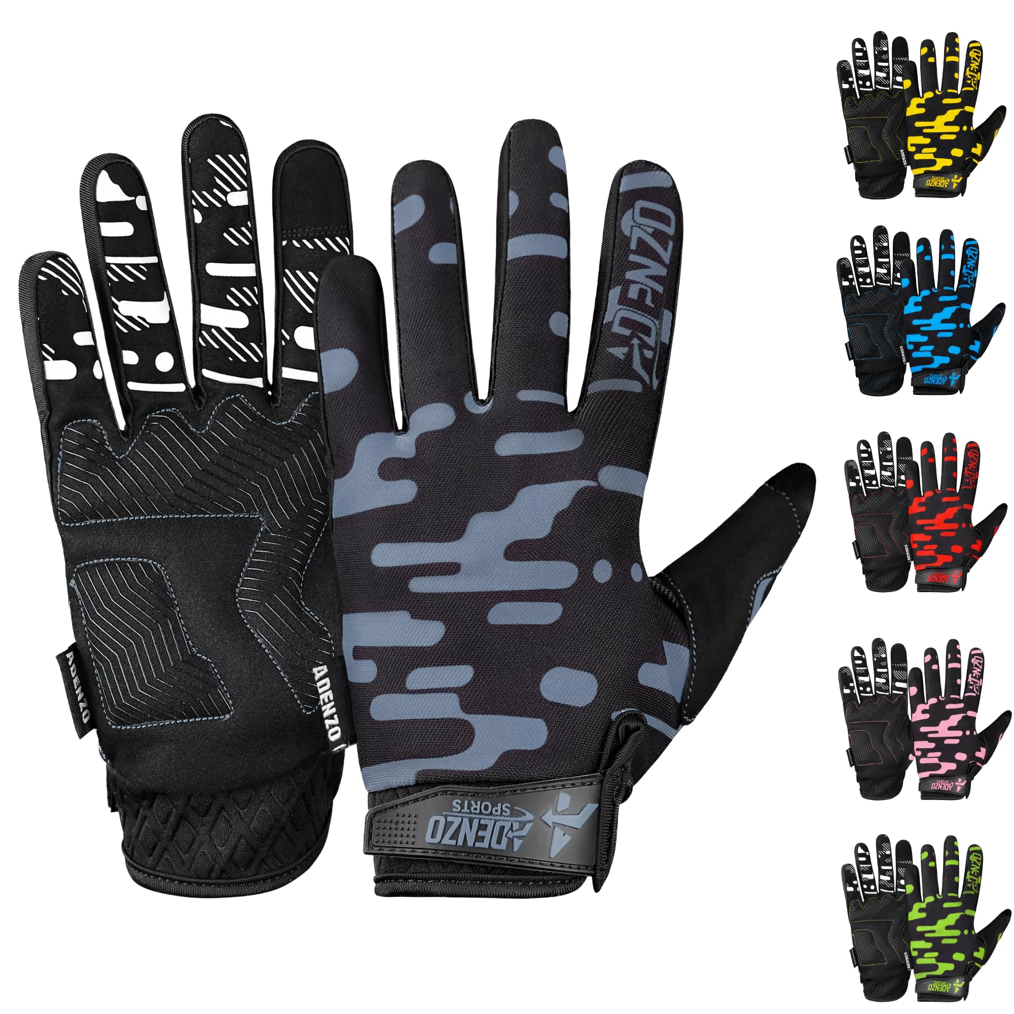 Off-Road Motorcycle Gloves for Men & Women-GREY-Dirt Bike