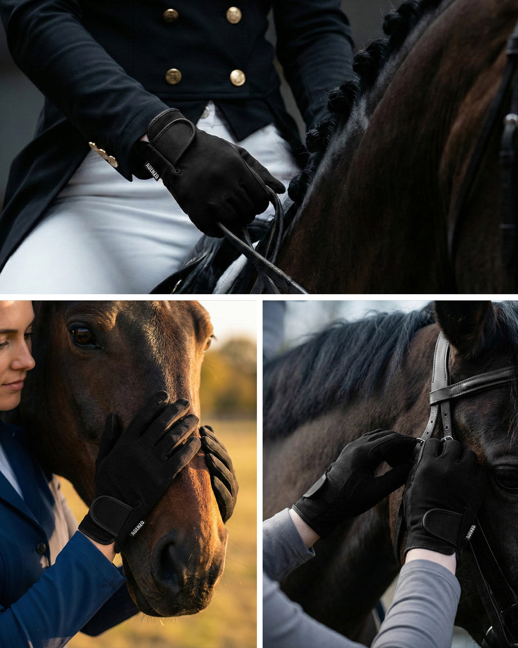 ADENZO Horse Riding Gloves for Men Women & Kids