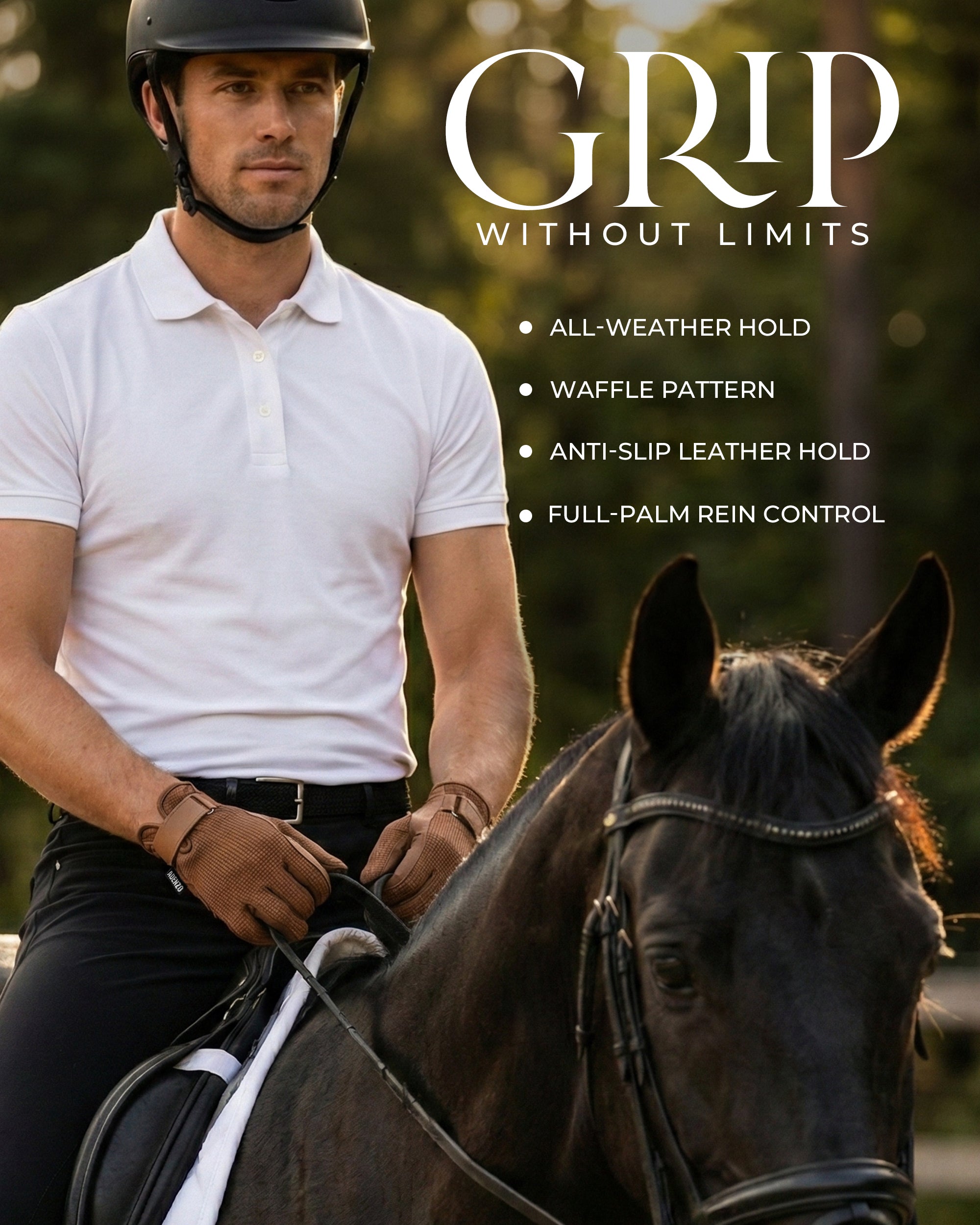 ADENZO Horse Riding Gloves for Men Women & Kids