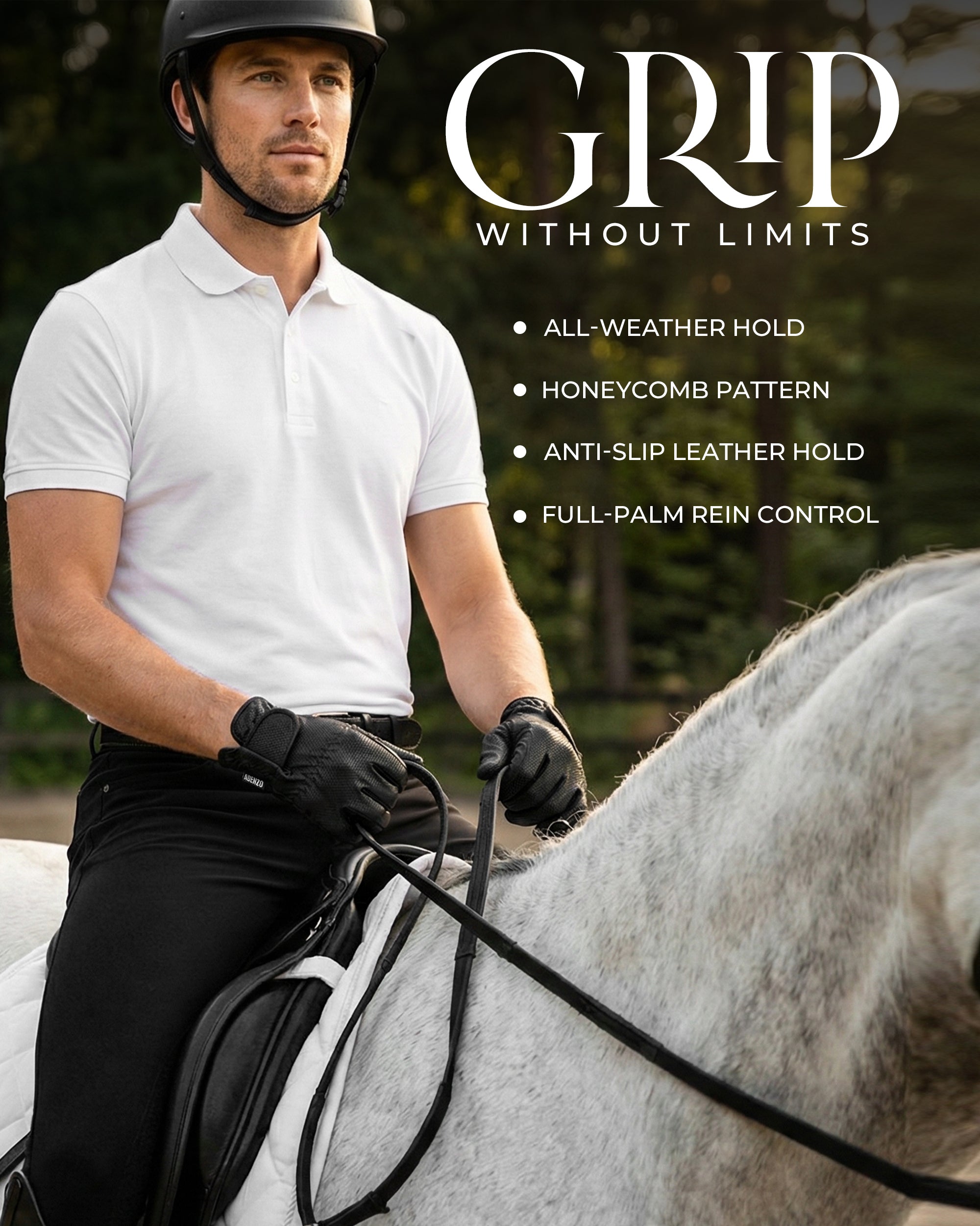 ADENZO Horse Riding Gloves for Men Women & Kids