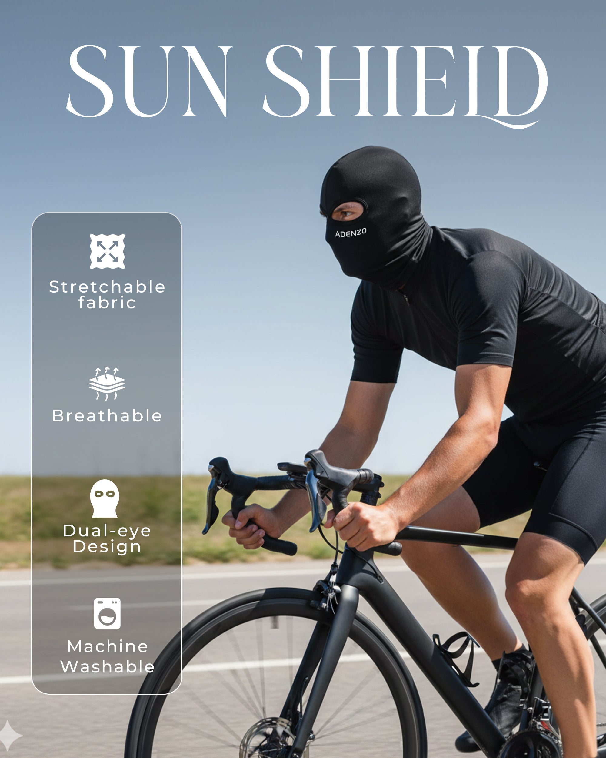 ADENZO Spider Eye Ski Mask Balaclava for Men & Women-UV Protection