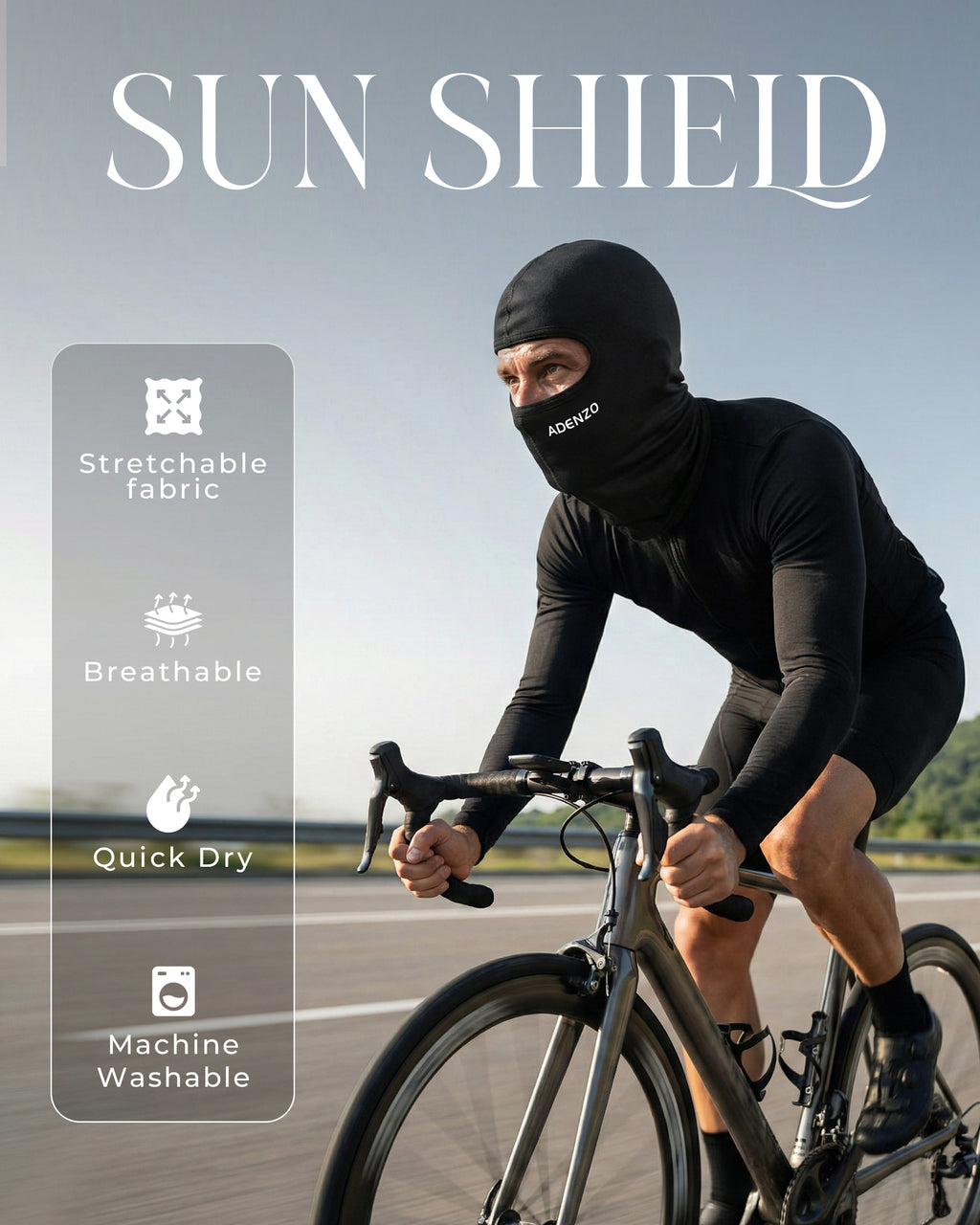 ADENZO Ski Mask Balaclava Face Mask for Men & Women-UV Protection