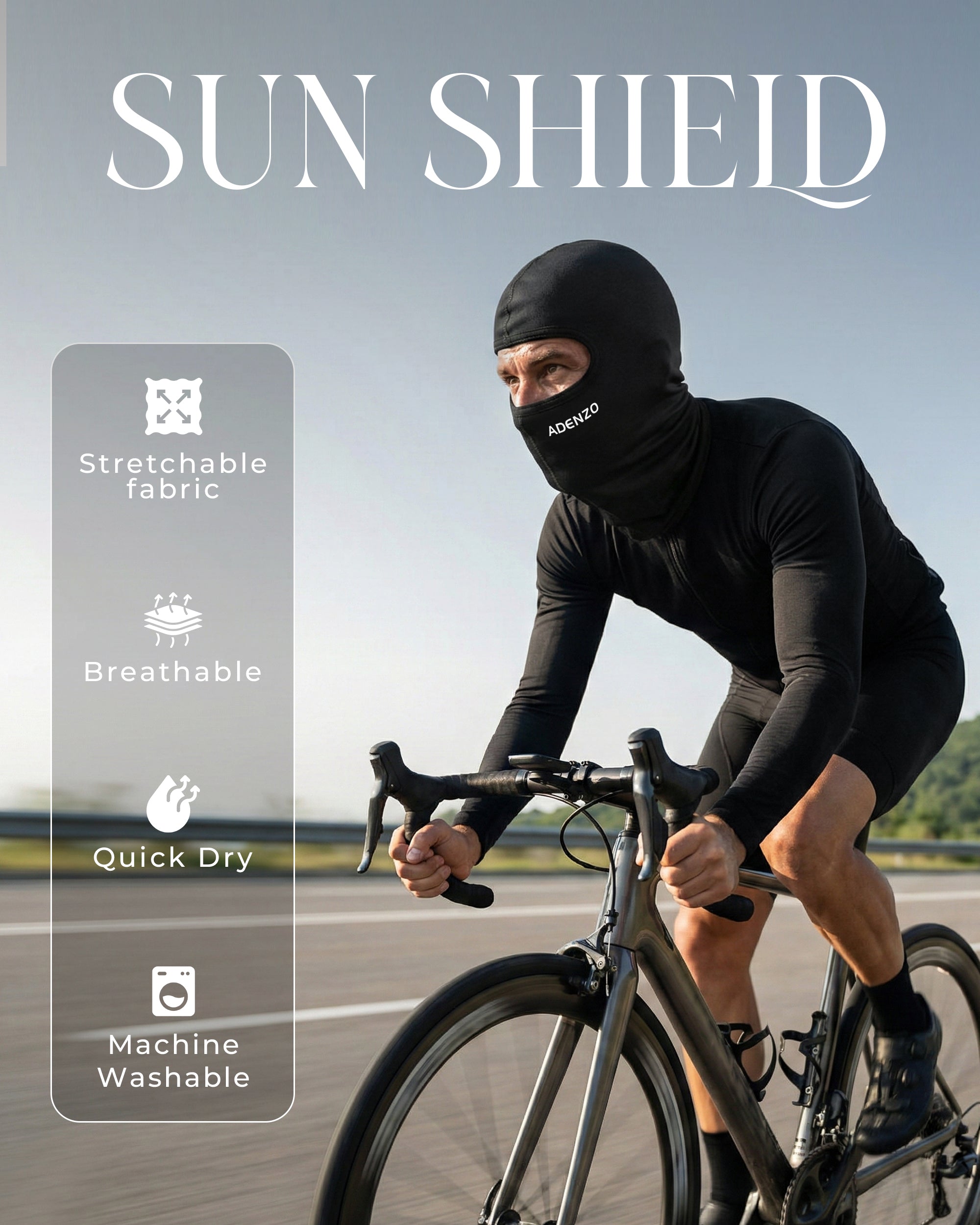 ADENZO Ski Mask Balaclava Face Mask for Men & Women-UV Protection