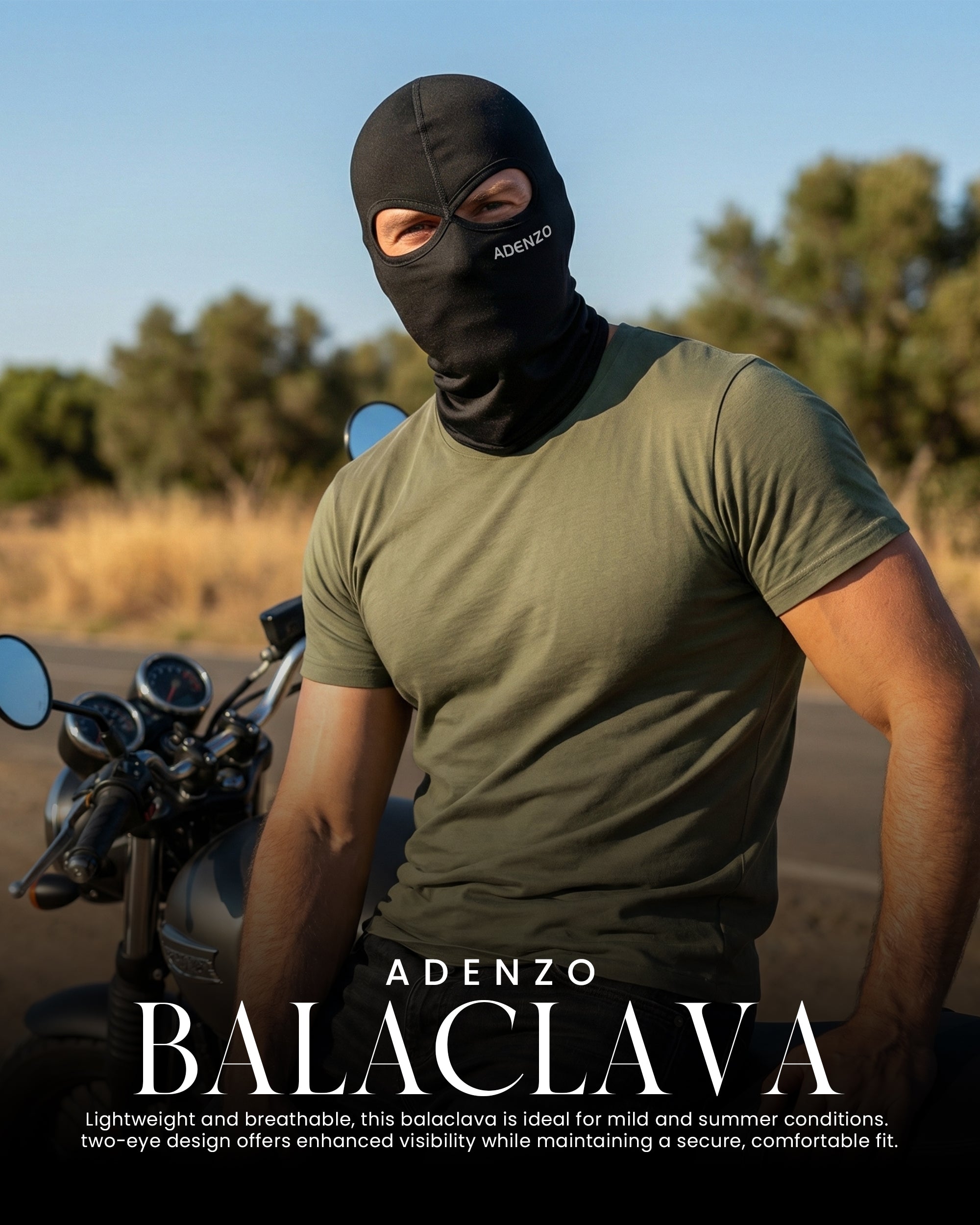 ADENZO Spider Eye Ski Mask Balaclava for Men & Women-UV Protection