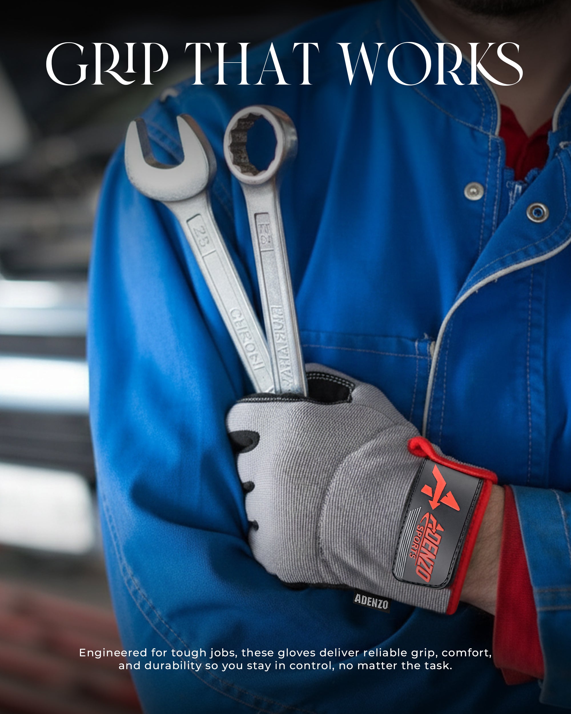 Multi Work Gloves for Men-Touchscreen-Grip for Construction