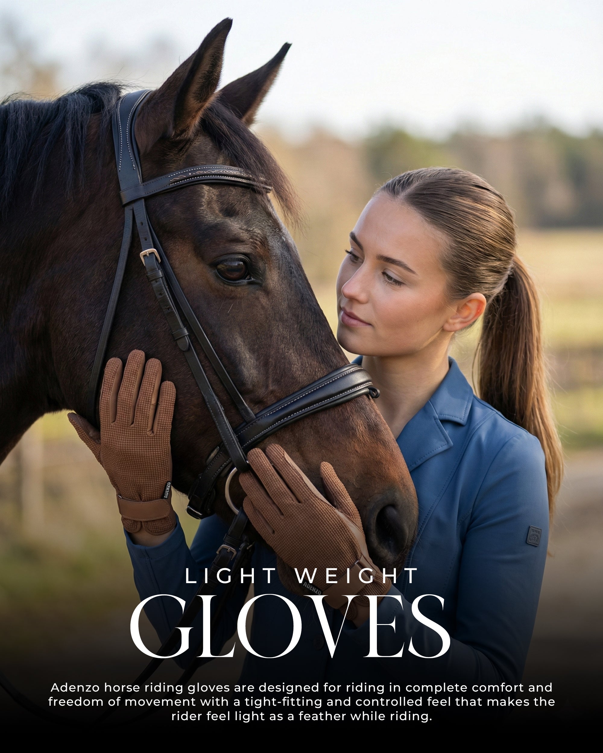 ADENZO Horse Riding Gloves for Men Women & Kids