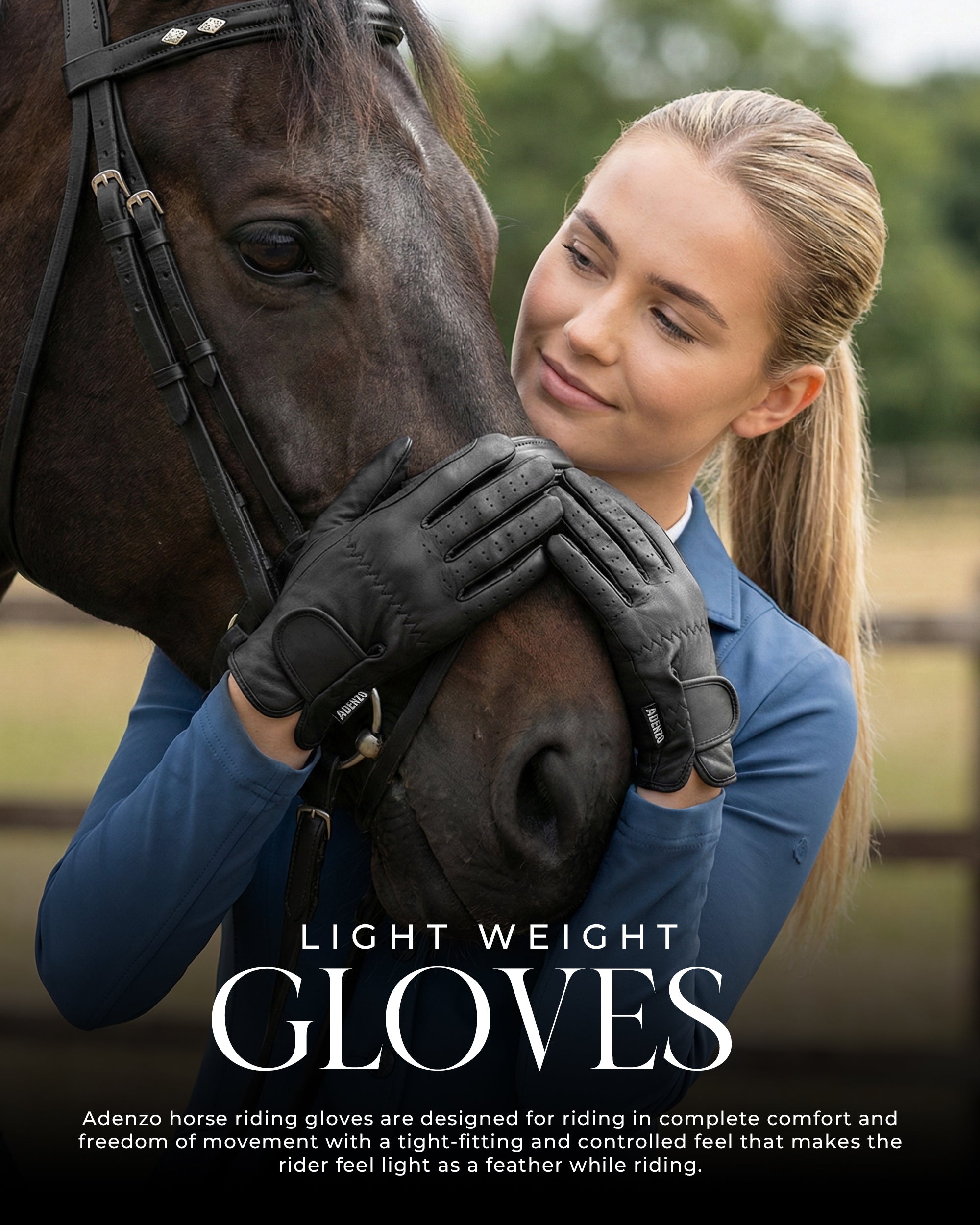 ADENZO Horse Riding Gloves for Men Women & Kids