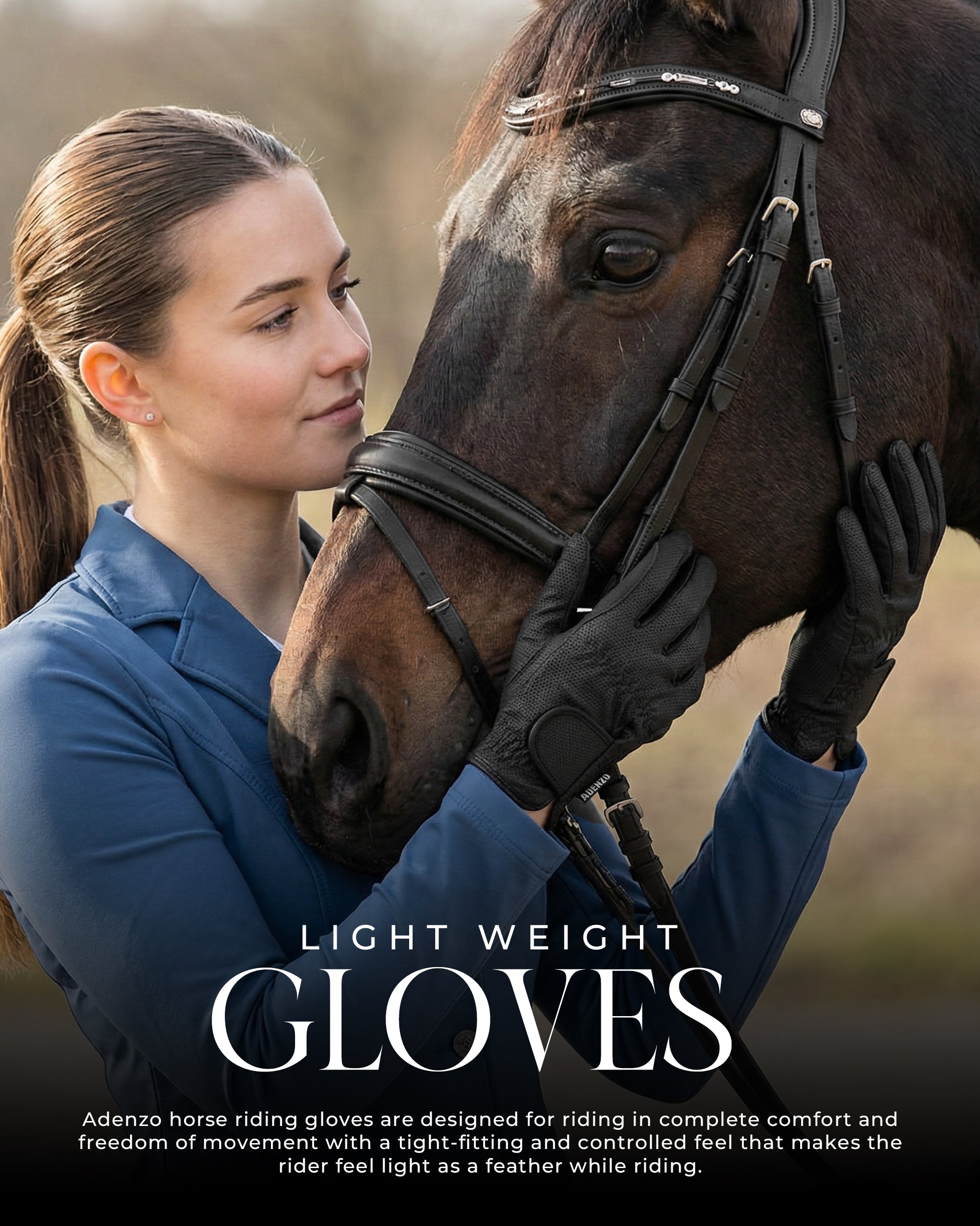 ADENZO Horse Riding Gloves for Men Women & Kids