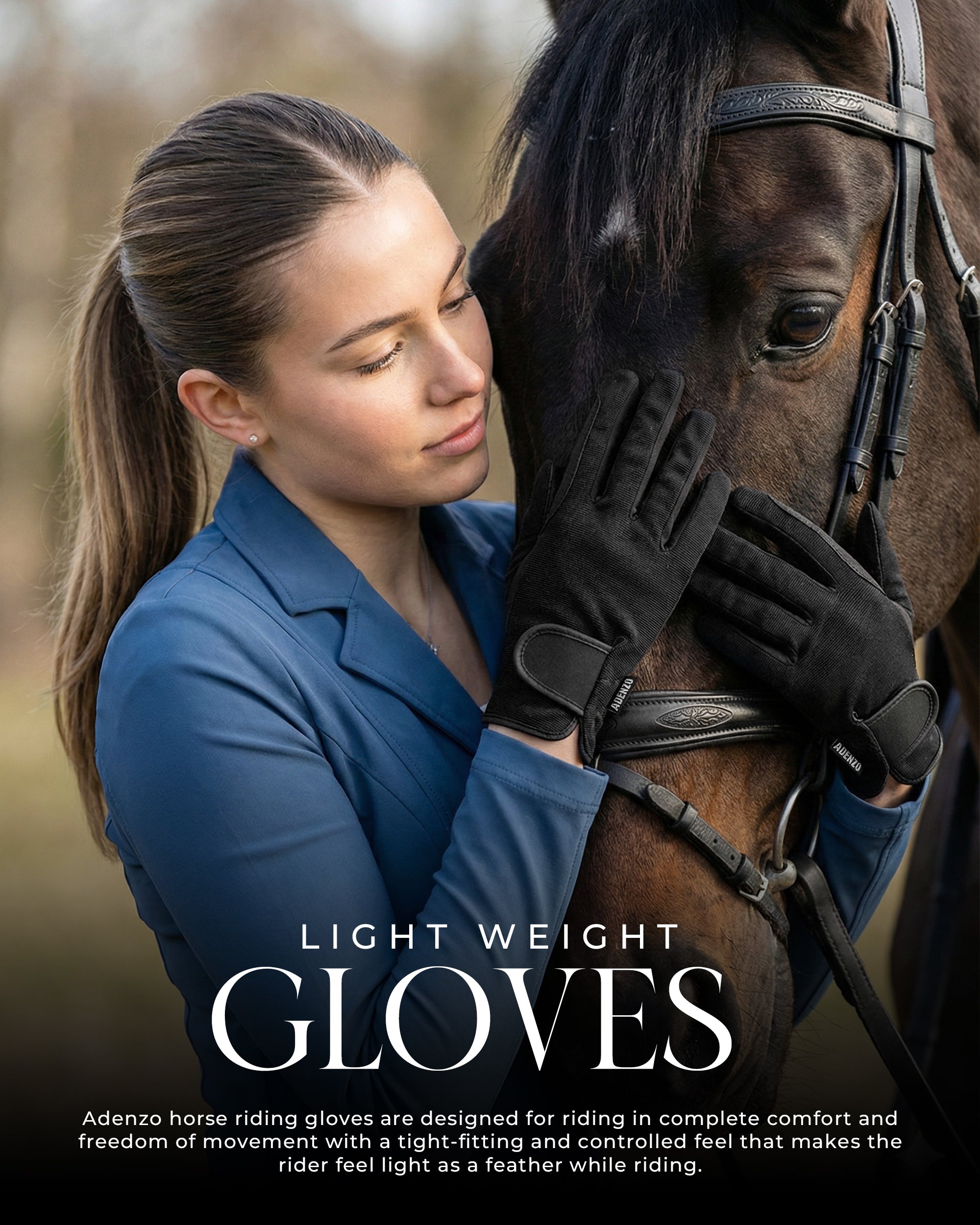 ADENZO Horse Riding Gloves for Men Women & Kids
