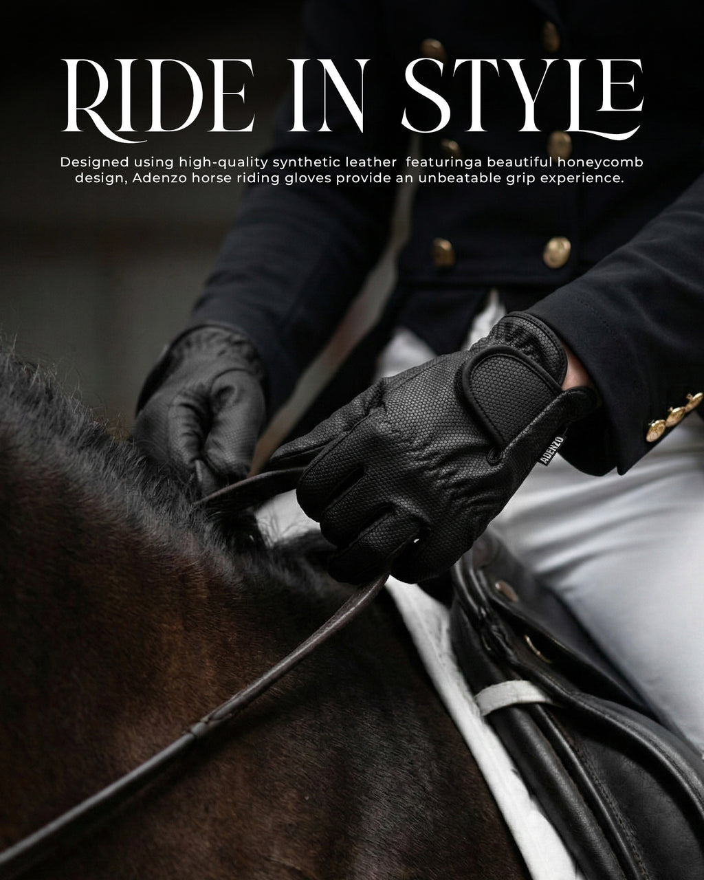 ADENZO Horse Riding Gloves for Men Women & Kids