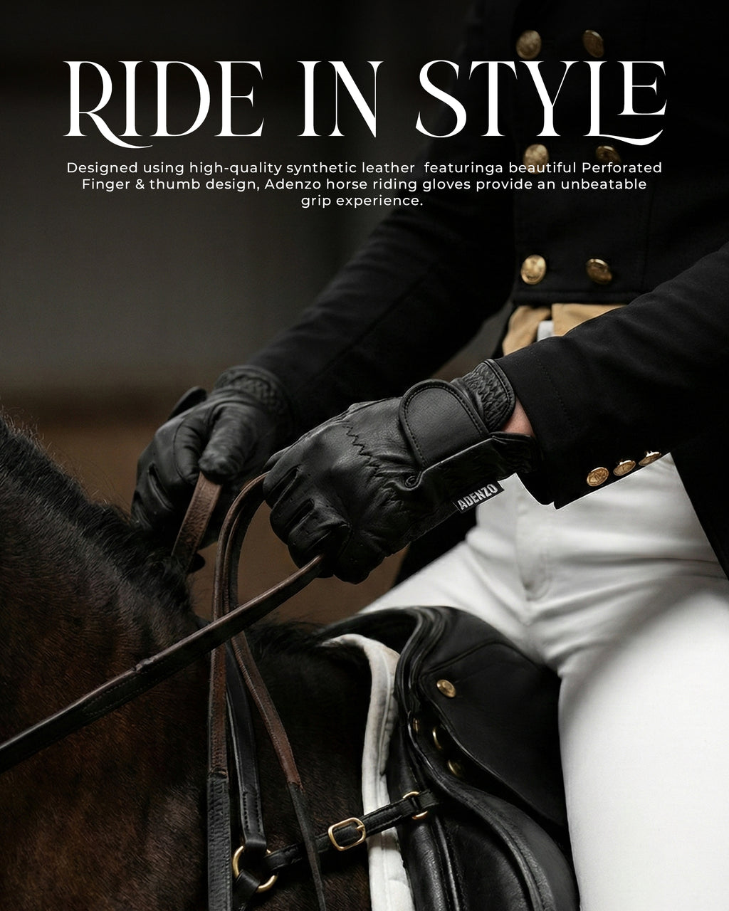ADENZO Horse Riding Gloves for Men Women & Kids