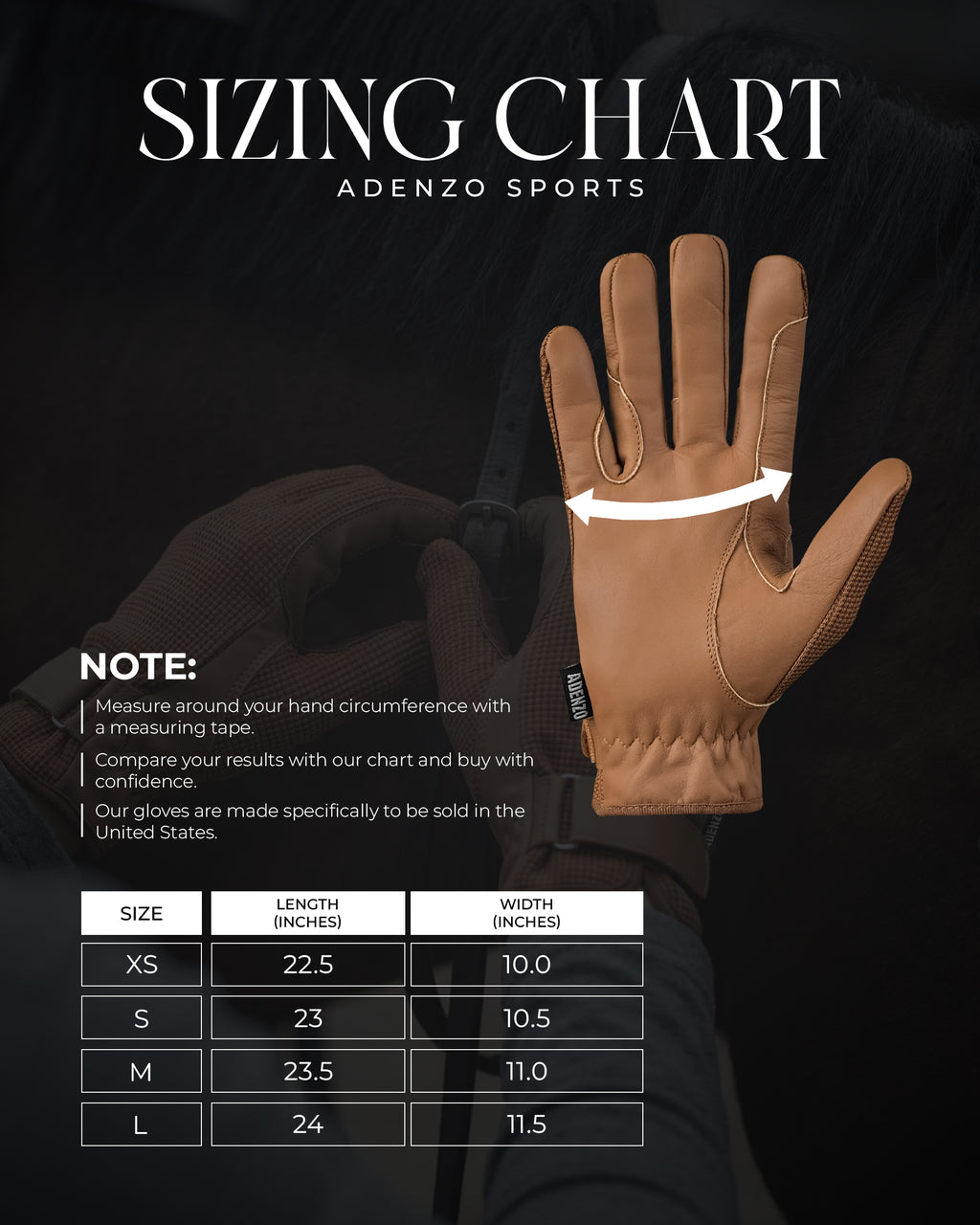 ADENZO Horse Riding Gloves for Men Women & Kids
