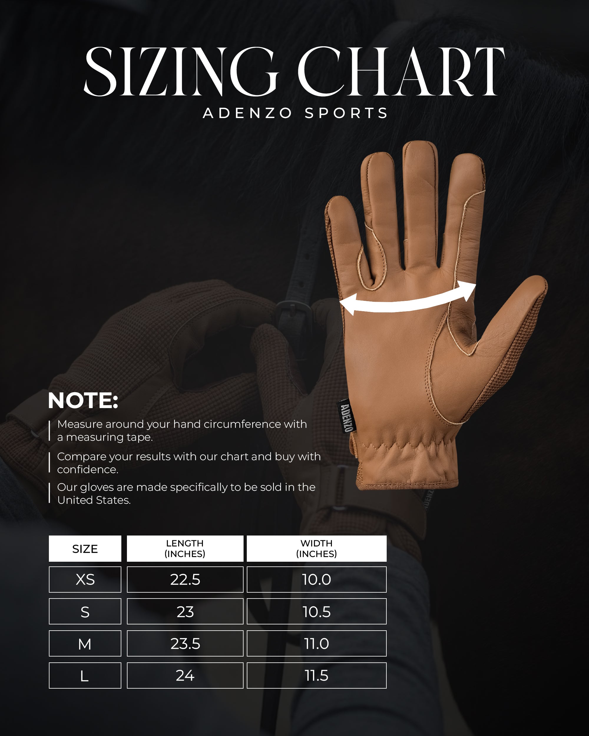 ADENZO Horse Riding Gloves for Men Women & Kids