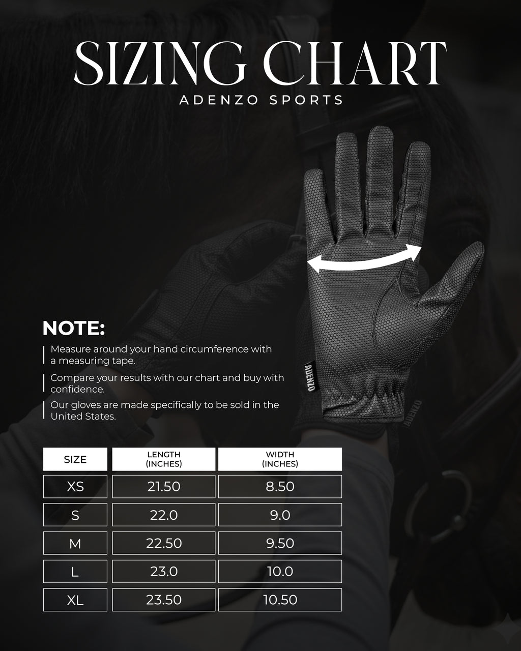ADENZO Horse Riding Gloves for Men Women & Kids
