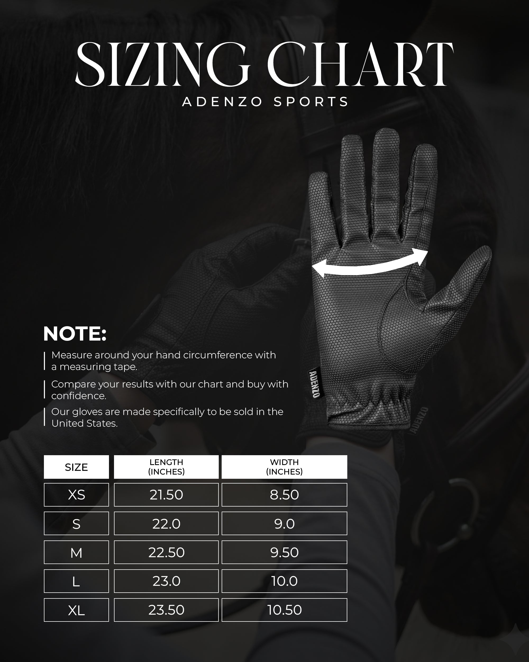 ADENZO Horse Riding Gloves for Men Women & Kids