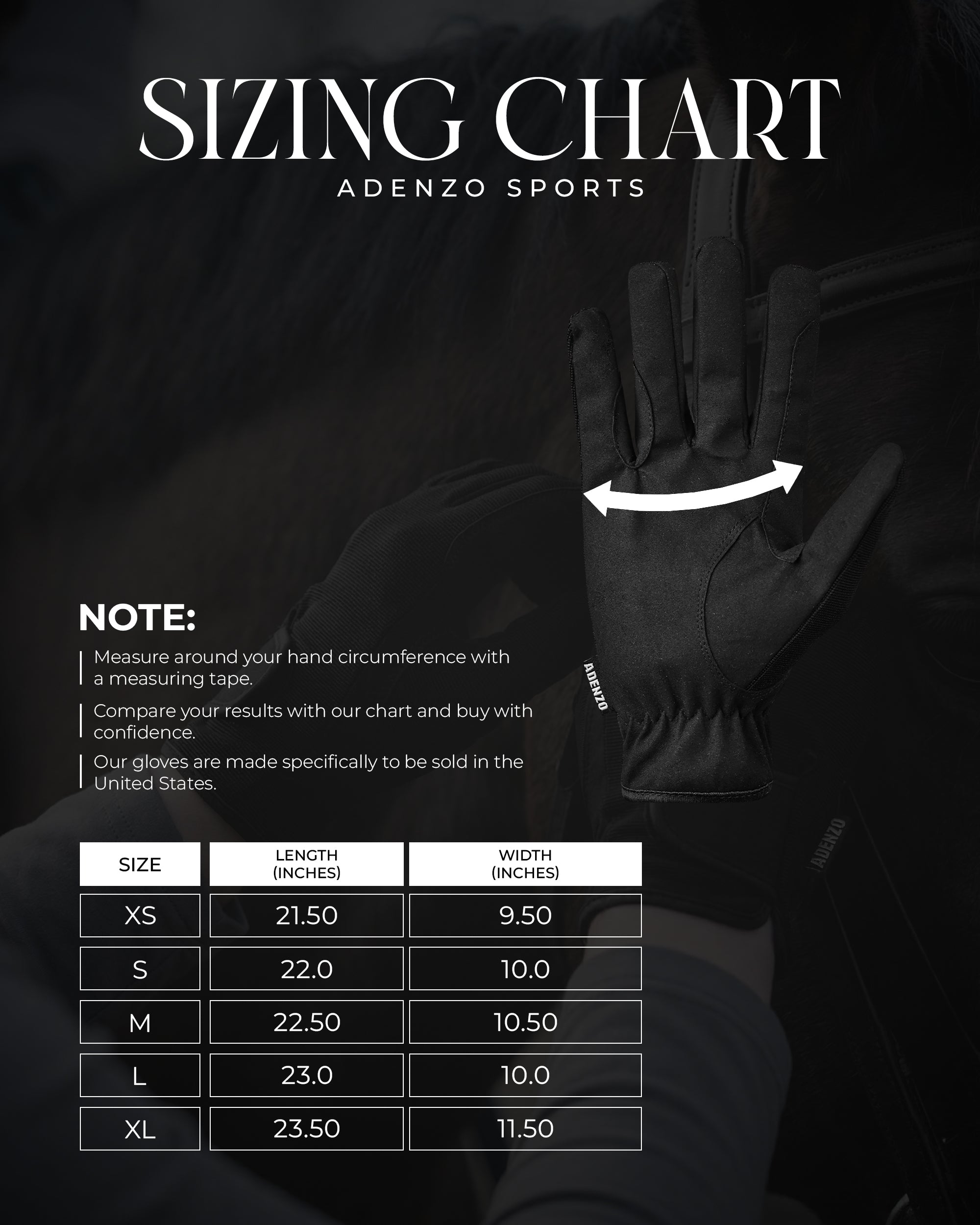 ADENZO Horse Riding Gloves for Men Women & Kids