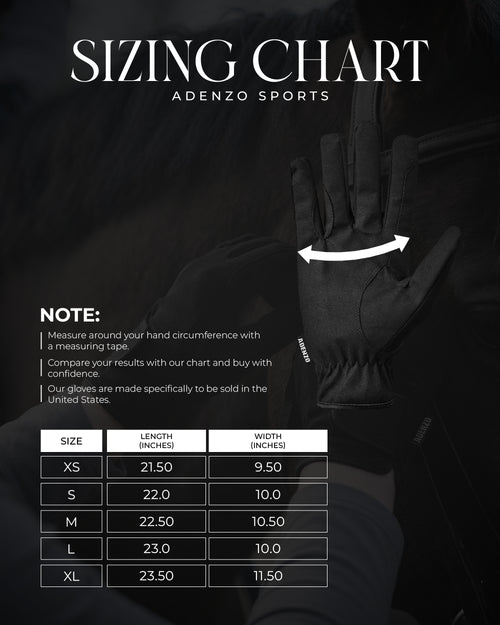 ADENZO Horse Riding Gloves for Men Women & Kids