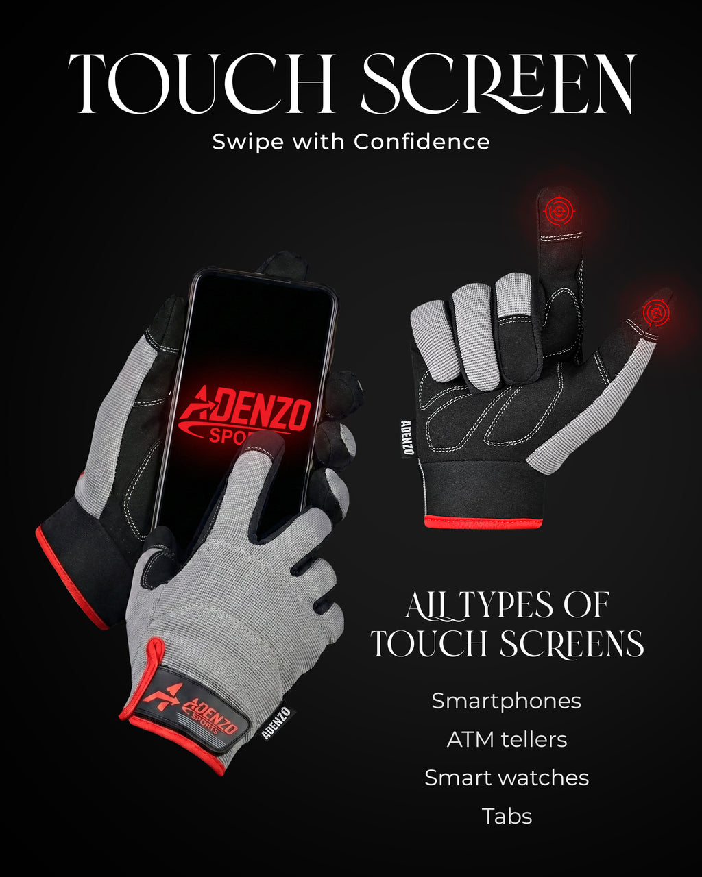 Multi Work Gloves for Men-Touchscreen-Grip for Construction